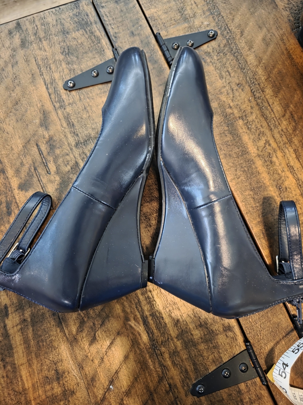 Women's Navy Wedge Heel Sandals